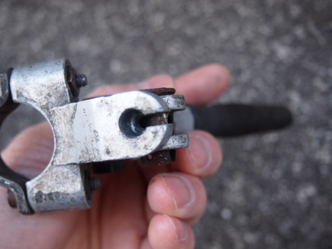 ブレーキレバー　グリーンカバー付き