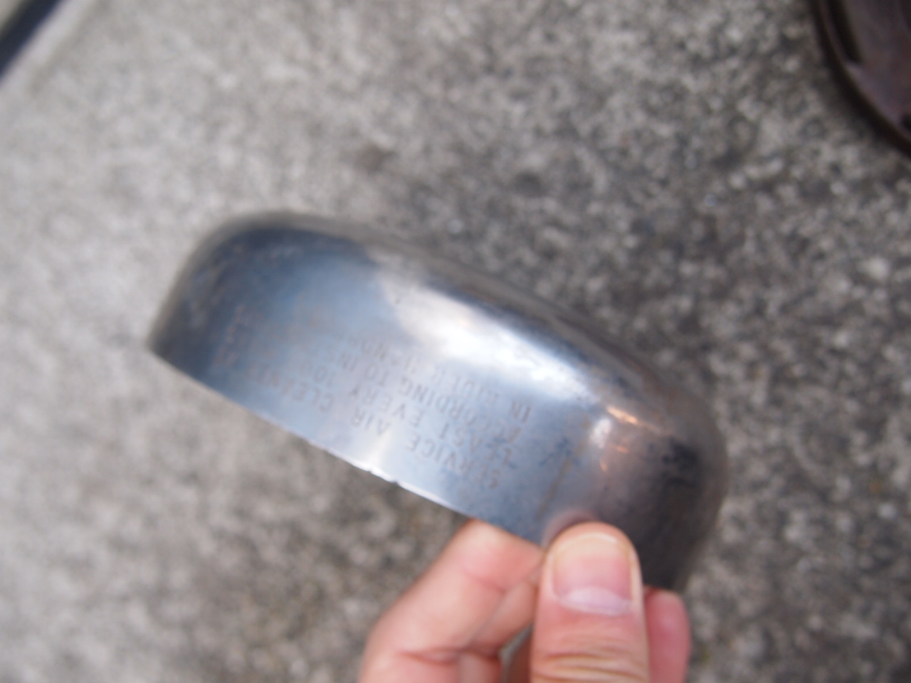 センターホール　エアクリーナー